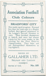 E. H. Lintotott, Bradford City, 1909-10.