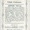 Jas. Logan, Aston Villa, 1909-10.