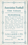 Jas. Mitchell, Kilmarnock, 1909-10.