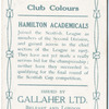 John Davie, Hamilton Academicals, 1909-10.