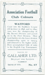 Harry Kent, Watford, 1909-10.