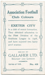 'Bob' Watson, Exeter City, 1909-10.