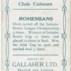 W. F. Hooper, Bohemians, 1909-10.