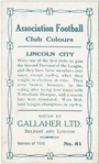Walter Wilson, Lincoln City, 1909-10.