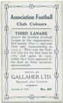 T. Sloan, Third Lanark, 1909-10.