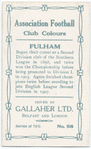 Arthur Collins, Fulham, 1909-10.