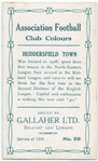 W. Kitchin, Huddersfield, 1909-10.
