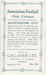 I. Thornley, Manchester City, 1909-10.