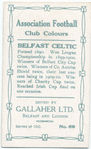 J. Blair, Belfast Celtic, 1909-10.