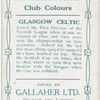 James Hay, Glasgow Celtic, 1909-10.