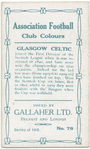 James Hay, Glasgow Celtic, 1909-10.