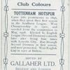 D. Steel, Tottenham Hotspur, 1909-10.