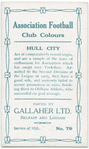 David Gordon, Hull City, 1909-10.