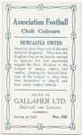 Colin C. M. Veitch, Newcastle United, 1909-10.