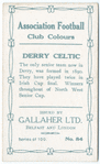 C. Lynch, Derry Celtic, 1909-1910.