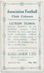 R. M. Hawkes, Luton Town, 1909-10.