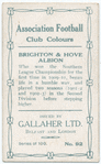 J. Leeming, Brighton & Hove Albion, 1909-10.