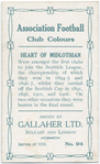 F. McLaren, Heart of Midlothian, 1909-1910.