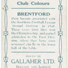 E. Rhodes, Brentford, 1909-10.