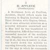 D. Affleck, Southampton.