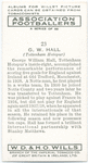 G. W. Hall, Tottenham Hotspur.