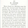 Bryn Jones, Arsenal.