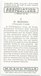 Raymond Bowden, Newcastle United.
