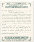 Game depending upon play to the first trick.