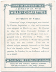 University of Wales.