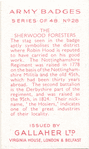 The Sherwood Foresters.