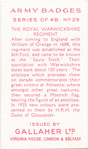 The Royal Warwickshire Regiment.