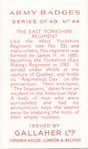 The East Yorkshire Regiment.