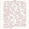 The Lincolnshire Regiment.