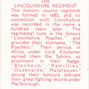 The Lincolnshire Regiment.