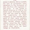 The King's Royal Rifle Corps.