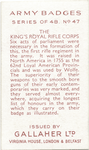 The King's Royal Rifle Corps.