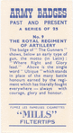 The Royal Regiment of Artillery.