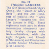 17th/21st Lancers.