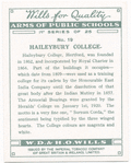 Haileybury College.