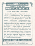 Christ's College, Cambridge.
