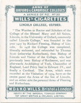 Lincoln College, Oxford.