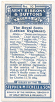 The Royal Scots (Lothian Regiment).