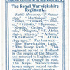 The Royal Warwickshire Regiment.