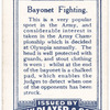 Bayonet Fighting.
