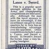 Lance v. Sword.