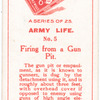 Firing from a Gun Pit.