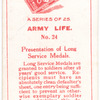 Presentation of Long Service Medals.