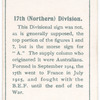 17th (Northern) Division.