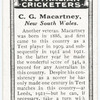 C.G. Macartney, New South Wales.