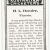 H. L. Hendry, Victoria.